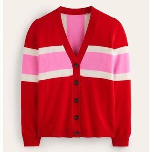 Boden Women's Marianne Cashmere Cardigan- featuring British flag design
